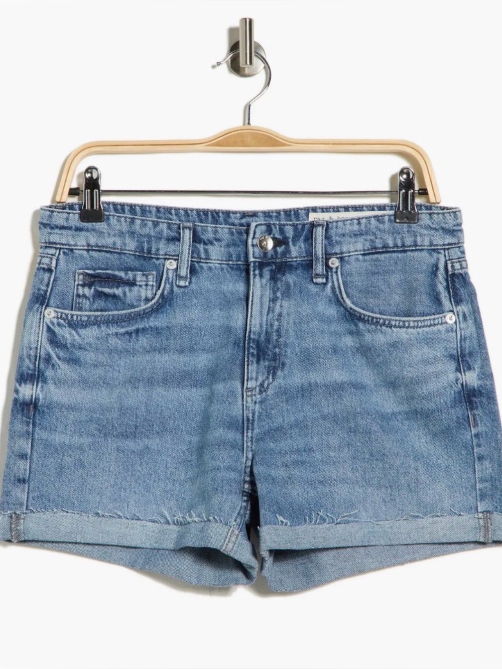 NEW with tags rag & bone Light Blue High-Rise Denim Shorts